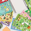 8 Sheets Anime Super Mario Bros Puzzle Stickers Game Kawaii Make A Face Stickers Cute Cartoon DIY Funny Sticker Toy Kids Gift 4