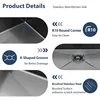 33 Inch Black Drop In Kitchen Sink   Worktation Kitchen Sinks Handmade Deep Basin With Cutting Board, 33"x19"x10" 4