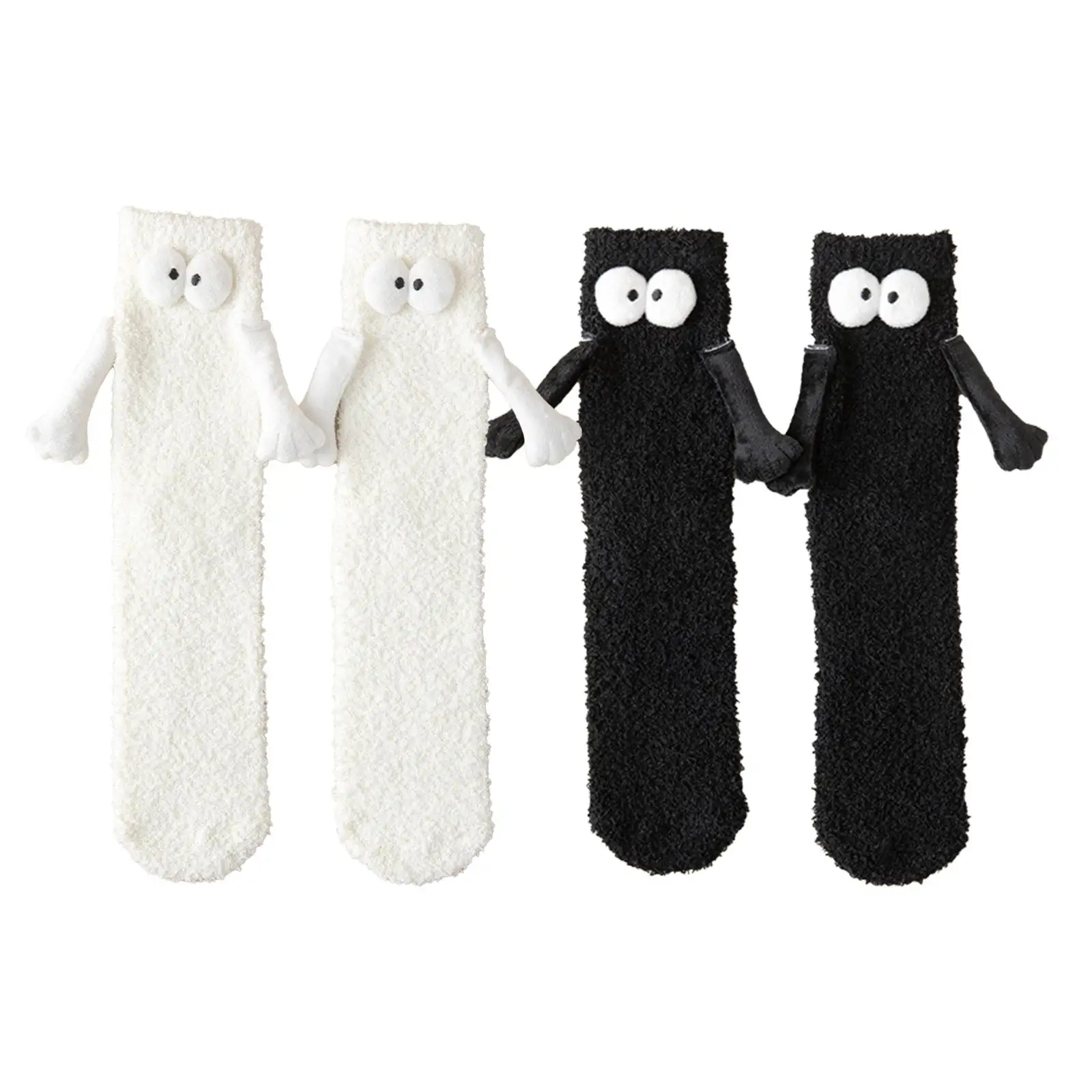 

Hand in Hand Sock 1 Pair Club Celebrity INS Toe Socks Casual Friendship Socks Breathable Magnet for Women Men Soft Novelty Socks