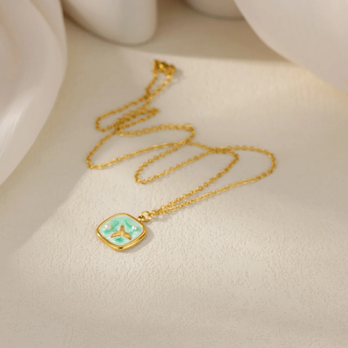 bijoux femme Enamel Pendant Jewelry Choker Aesthetic