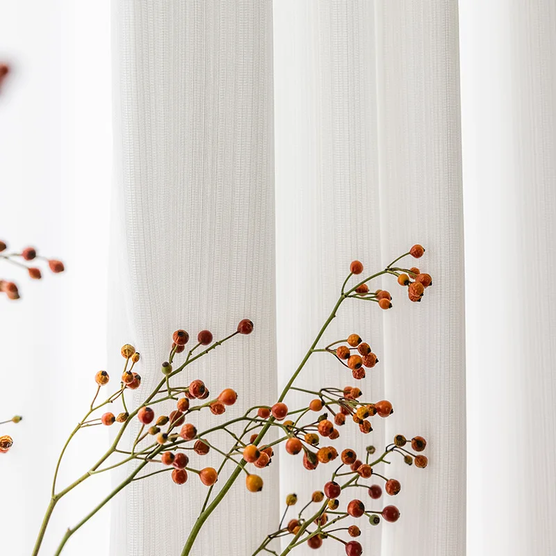 

Новые тюльпаны для гостиной, столовой, спальни, Роскошный рисунок рыбьей кости, белая марля, драпировка, простой и современный балкон