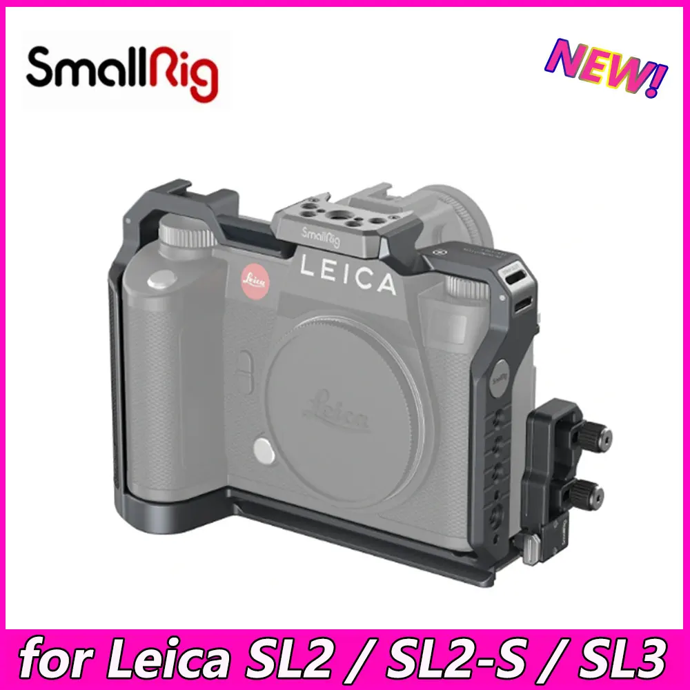 

Smallrig Camera Cage Kit for Leica SL2 / SL2-S / SL3 Cage with Cold Shoe Mount Arca-Swiss Quick Release Plate 4510 4162