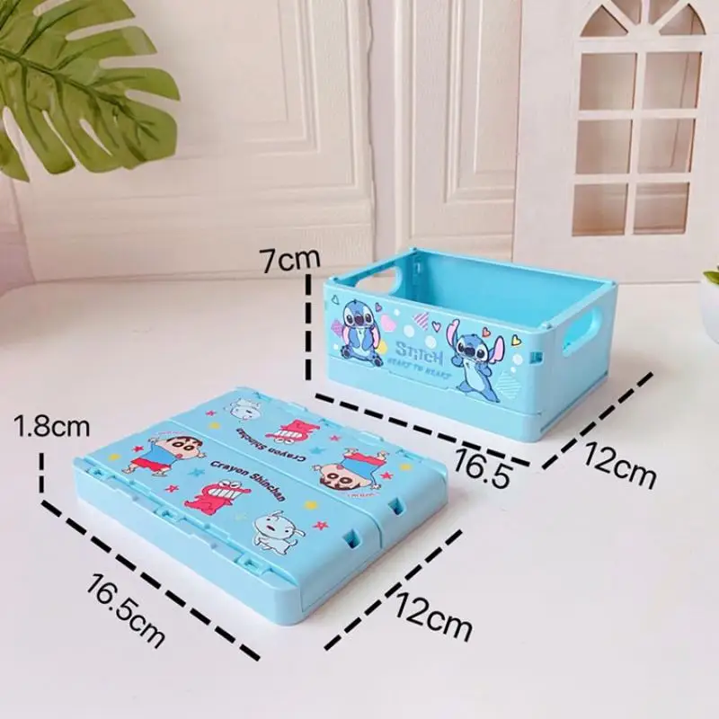 New Sanrio Storage Box Kawaii HelloKitty Cinnamoroll Kuromi Cartoon  Foldable Student Dormitory Clothes Storage Car Storage Case