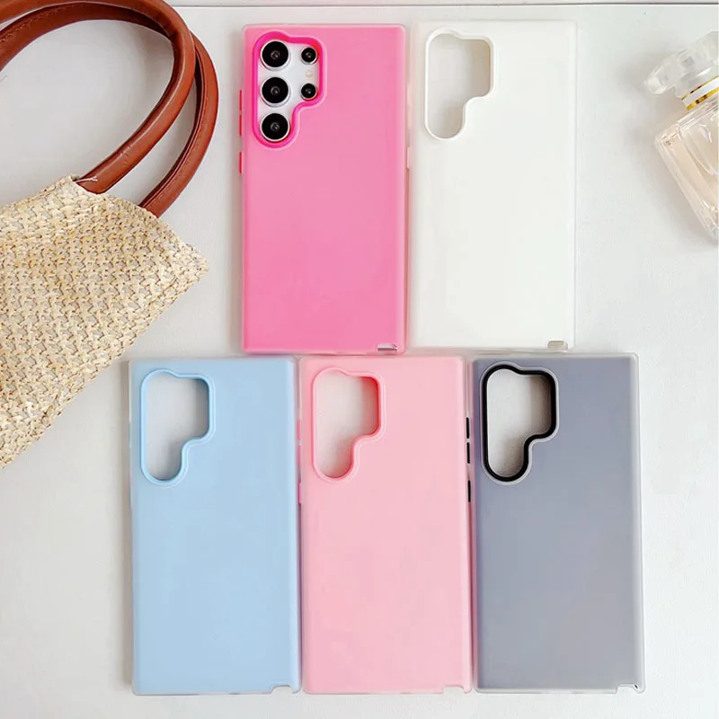 Vibrant Matte Jelly Soft Shockproof Phone Case - Candy Color Collection