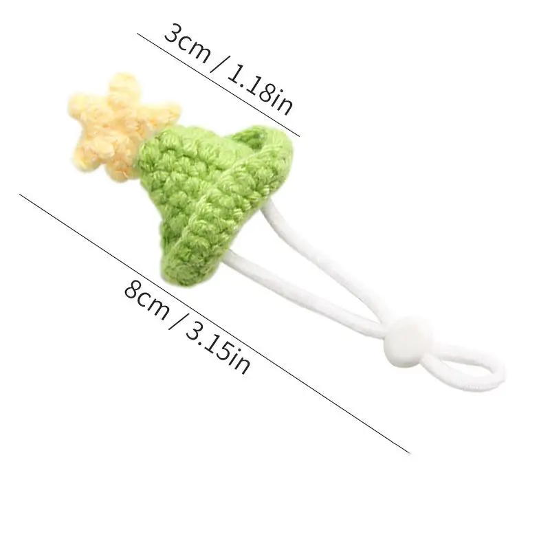 כובע סרוג ידני חמוד לחיות מחמד, חמוסת קטנה, תוכי, צ'יפמונק, חזיר הים, כובע מתכוונן לחיות מחמד קטנות, אביזרי קישוט