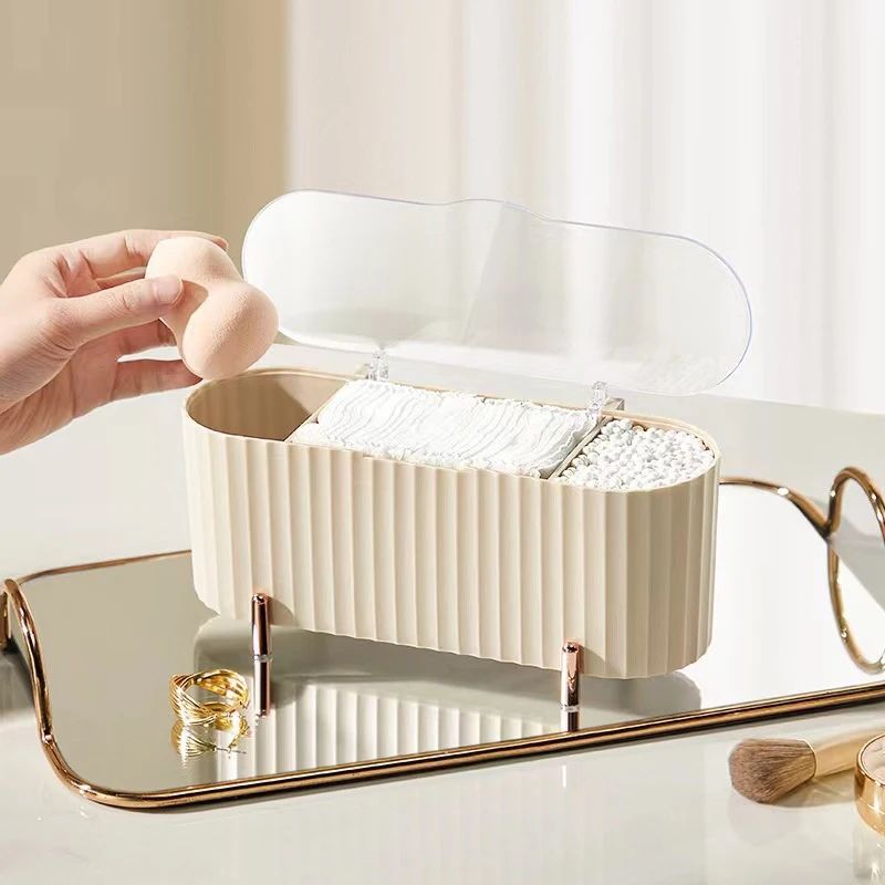 1 قطعة ثلاثة شبكة صندوق تخزين مستحضرات التجميل شفا...