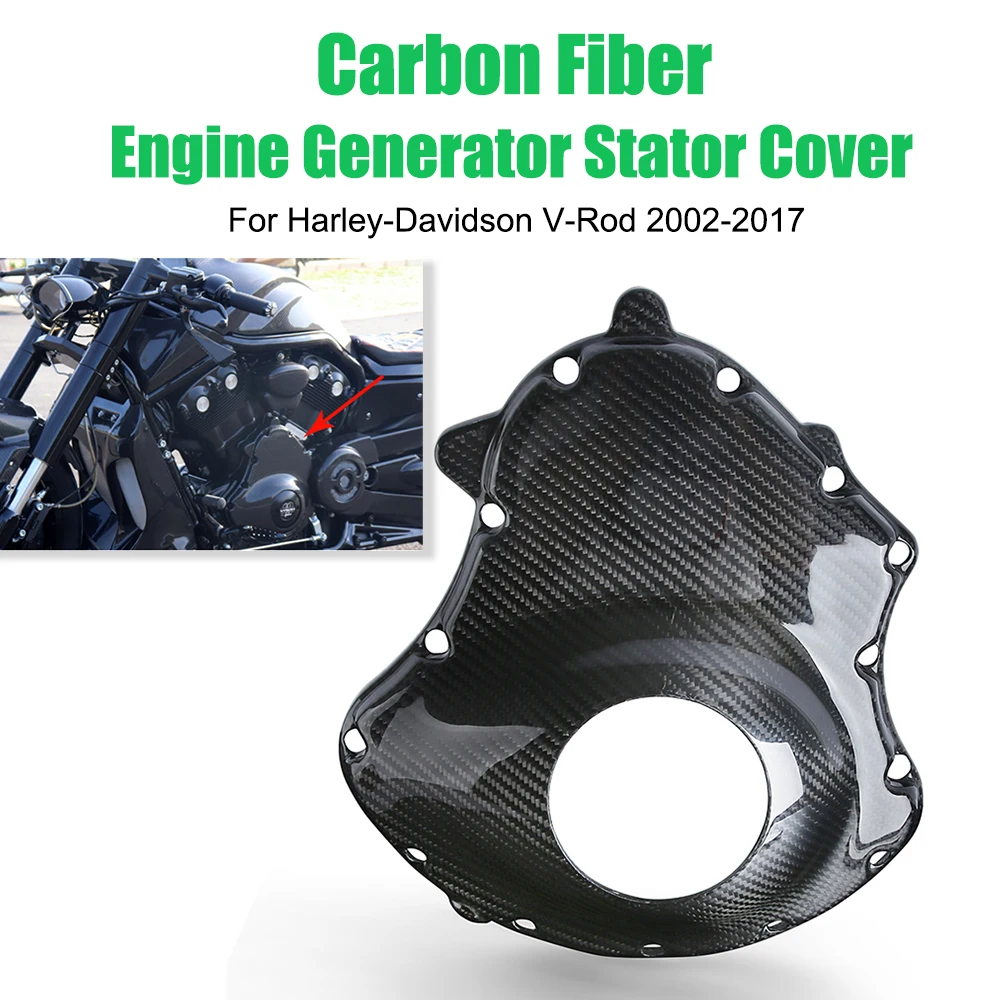 

Motorcycle Carbon Fiber Engine Generator Stator Cover for HARLEY VROD V-ROD VRSC Muscle VRSCF VRSCDX VRSCAW Night Rod 2002-2017