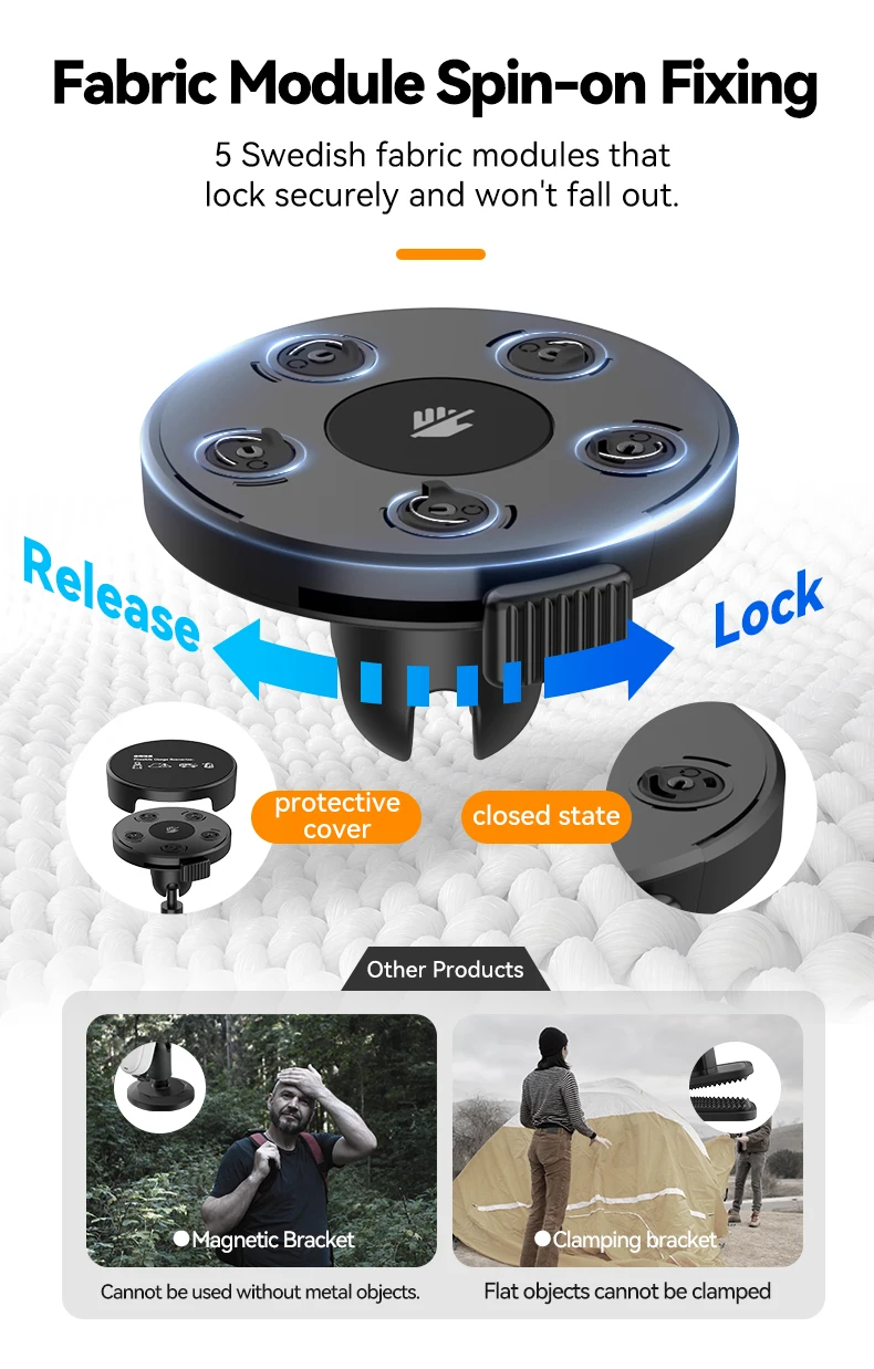 Fabric Mount For Go3 Go3s Backpack Mount Action Camera Bracket Holder For Go3