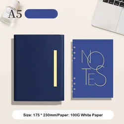 Luxury PU Leather Refillable Three - Fold Travel Journal and Planner (RoyalBlue)