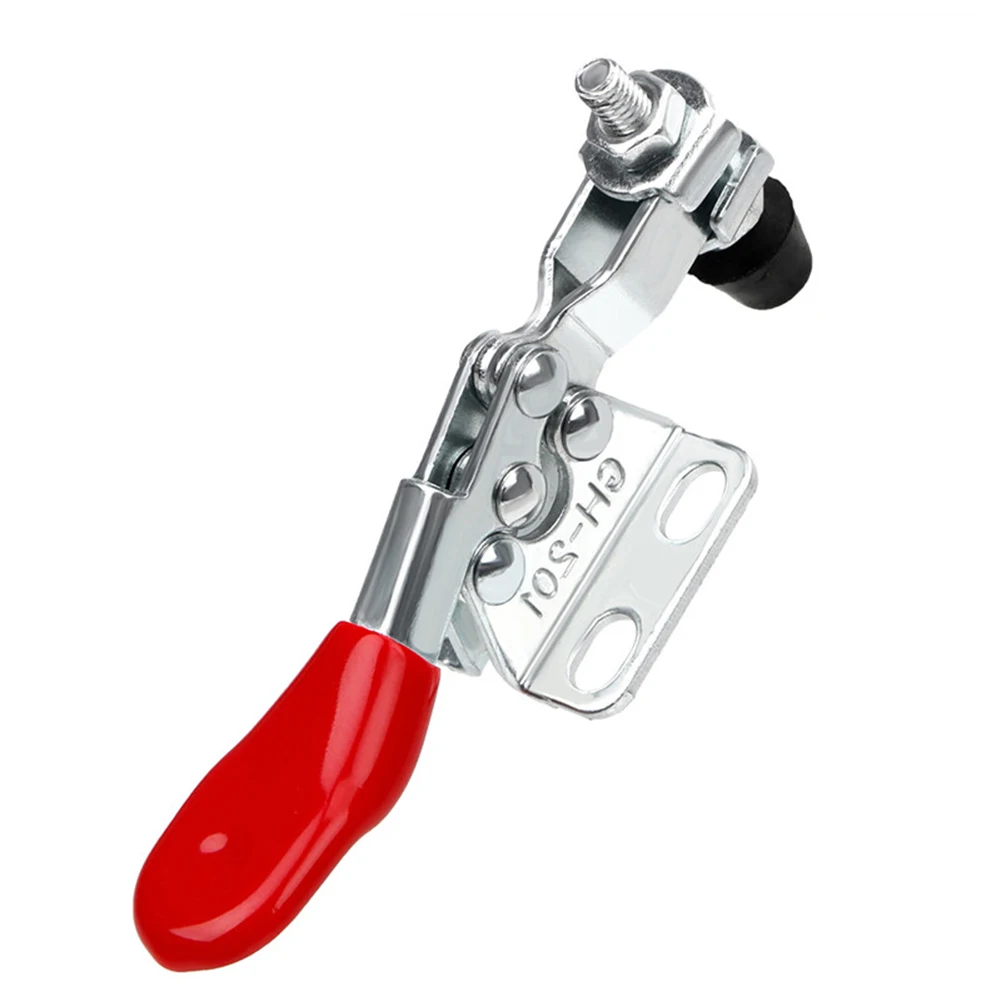 

2PCS Holding Capacity Toggle Clamp GH-201 Quick Horizontal Clip Quick Release Tools Horizontal Iron / Galvanized Toggle Clamp