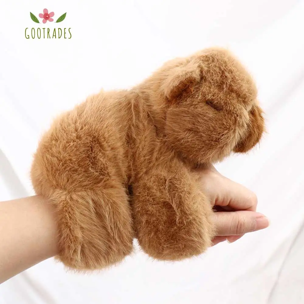 

Rytanda Capybara Clap Circle Toys Slap Snap Wrap Wristband Bracelet Capybara Plush Hand Ring Fun Pop Circles Kids Christmas Gift