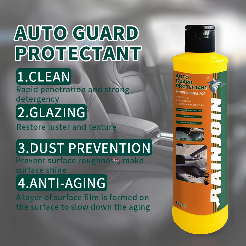 Plastic Leather Restorer Interior Cleaner Quick Coat For Car Interior Refurbish Leather Renovator Cleaning Stain Removal