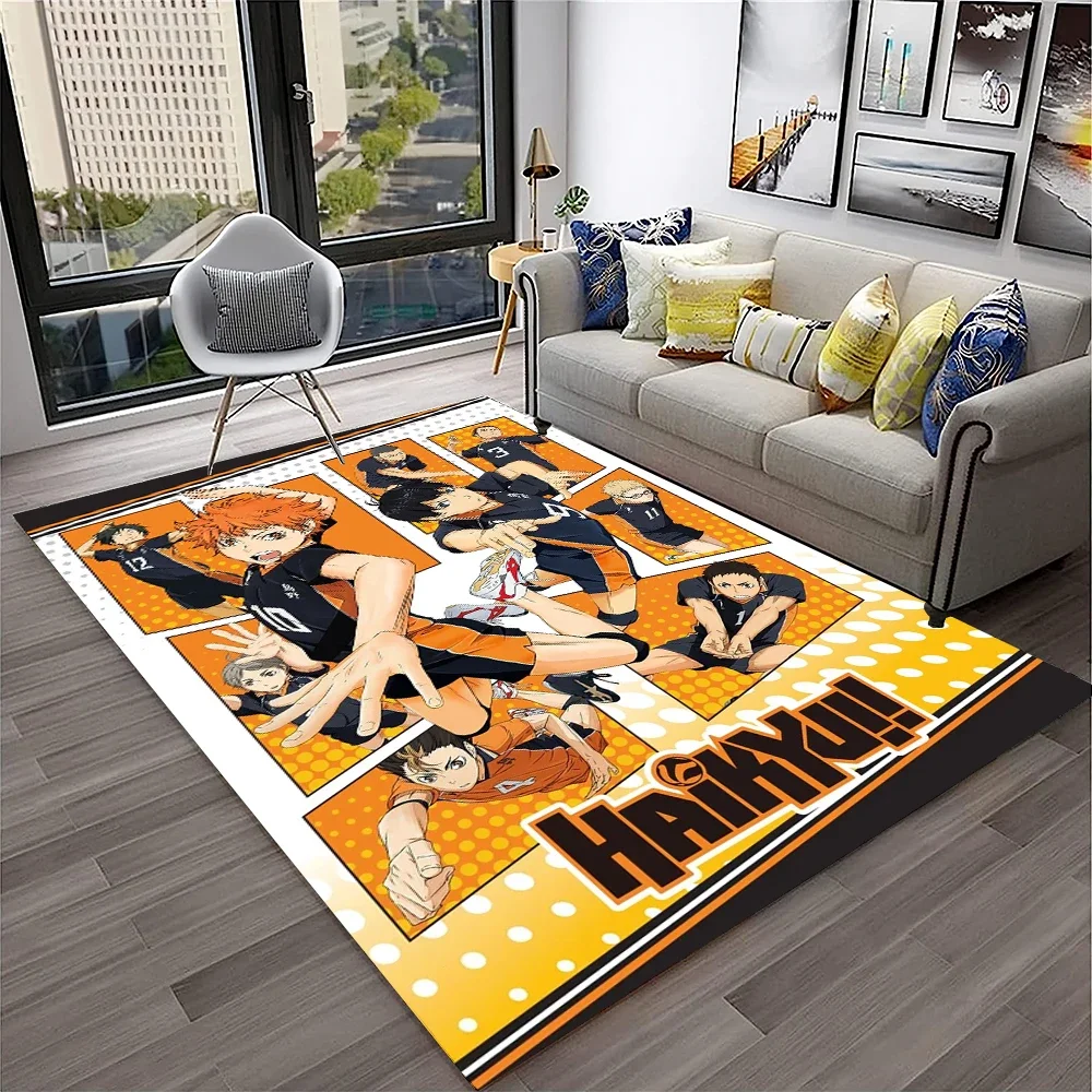 

3D Anime Haikyuu Cartoon Volleyball Rug Carpets 120x160cm Decor for Living Room Children's Bedroom Sofa Bathroom Kids Floor Mat