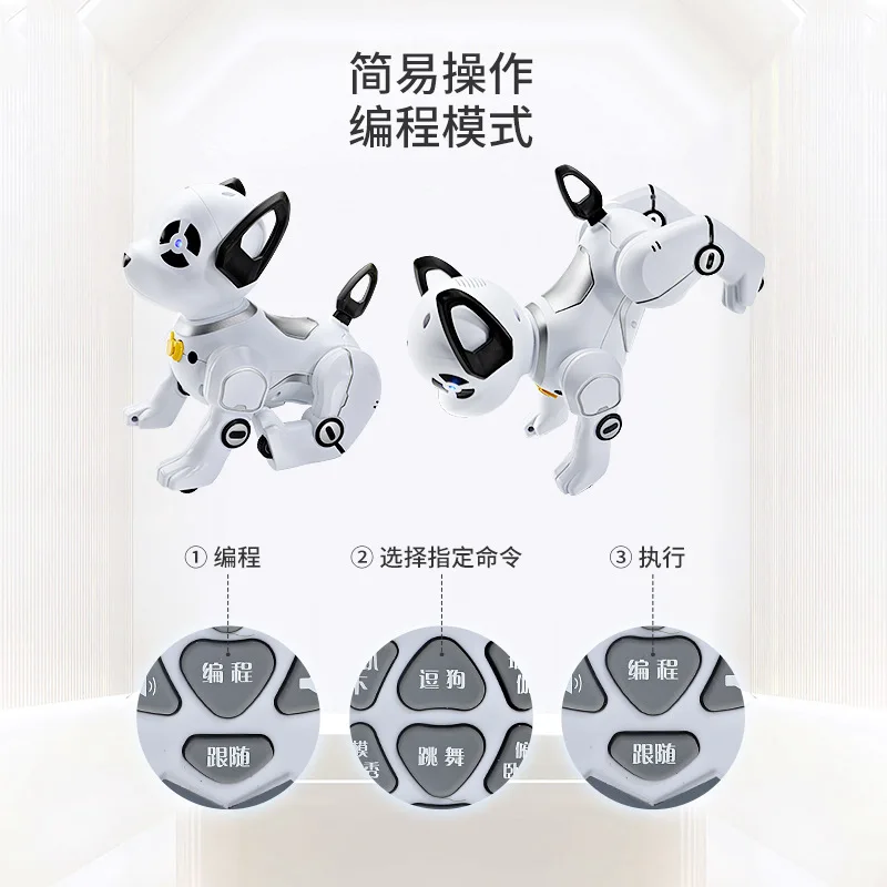RC Smart Robot Interactive Remote Control Dog  Intelligent Dialogue Singing Dancing Animal Toys English Version Robot Dog 3