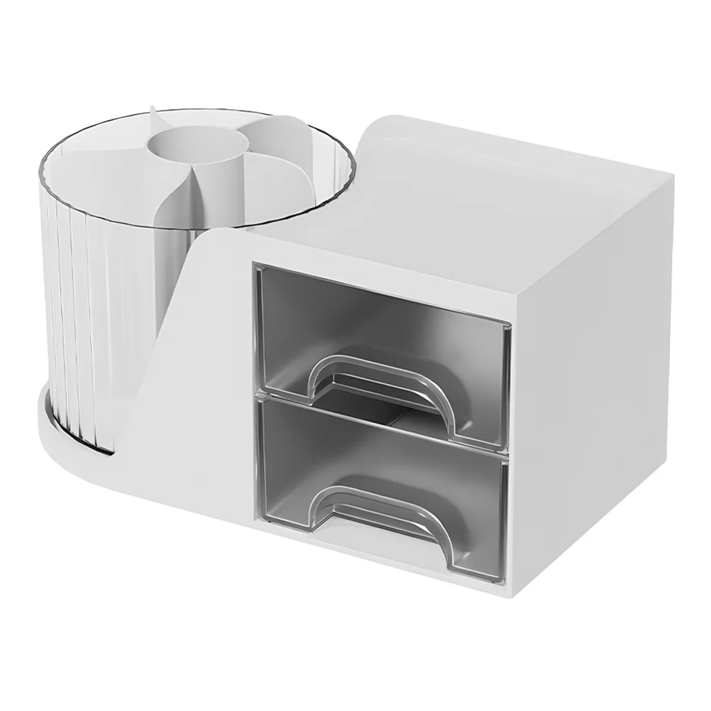 

360Degree Multifunction Desktop Organizer Stationery Storage Box Student Office Desk Organizer With Drawer Pen Holder Stationery