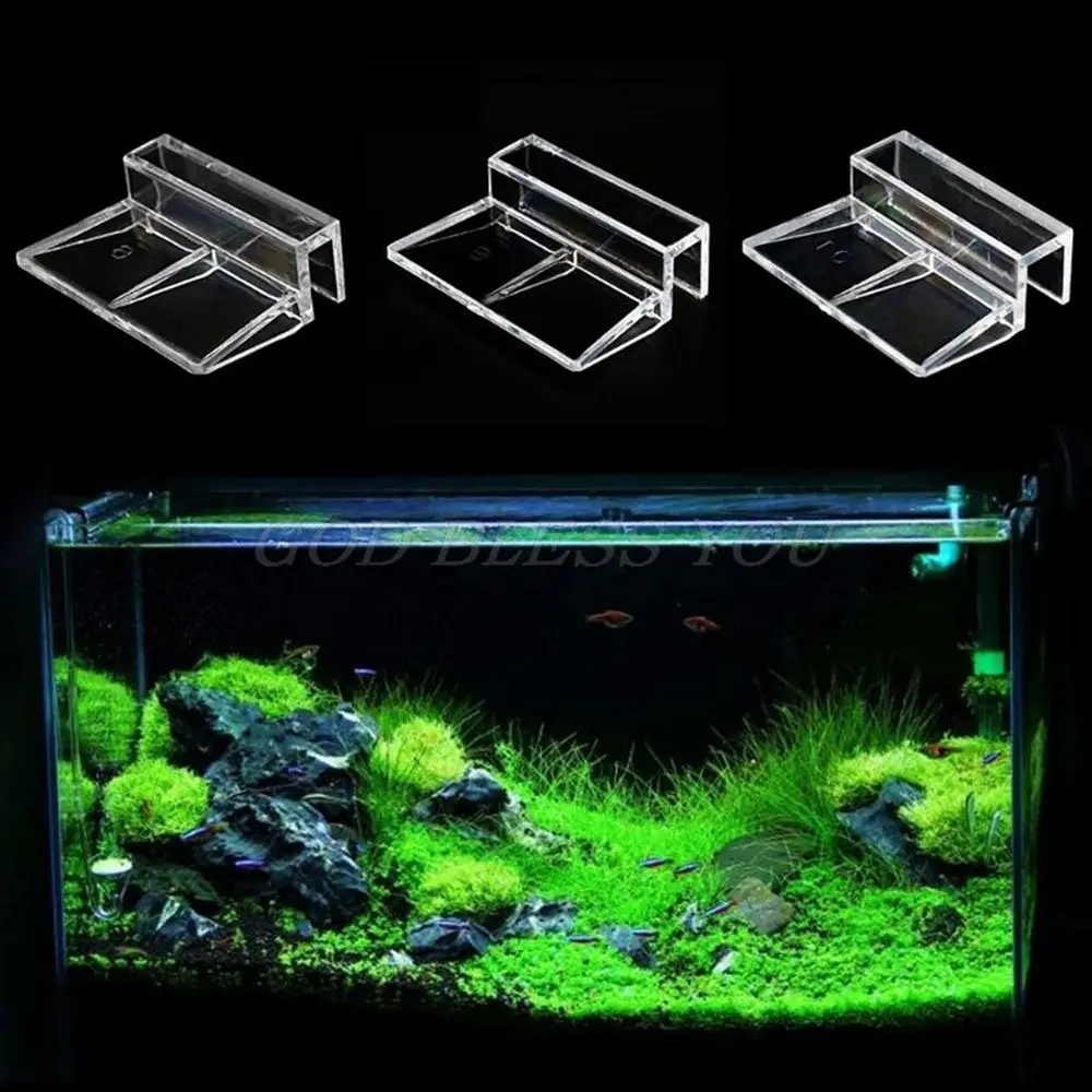 4Pcs/lot Aquariumc Parts Acrylic Fish Tank Clips Glass Cover Support Holders 6/8/10/12mm Pet Supplies fish aquarium