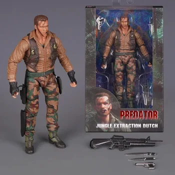 In Stock NECA KO Predator 30th Anniversary Jungle Encounter Dutch Extraction Dutch Patrol Dutch Disguise Dutch Action Figures 7