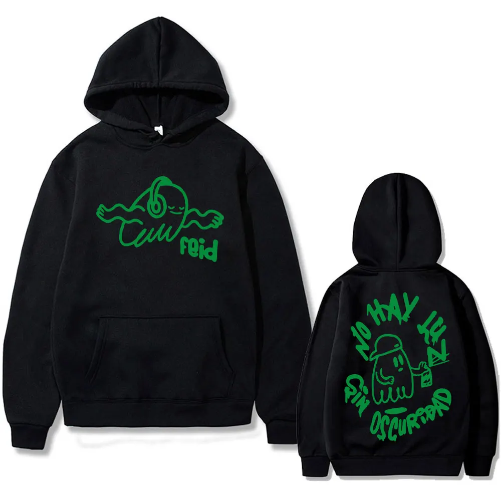 Rapper Feid Ferxxo NO Hay Luz Sin Oscuridad 2024 Graphic Hoodie Men Women Hip Hop Oversized Sweatshirt Tops Male Vintage Hoodies