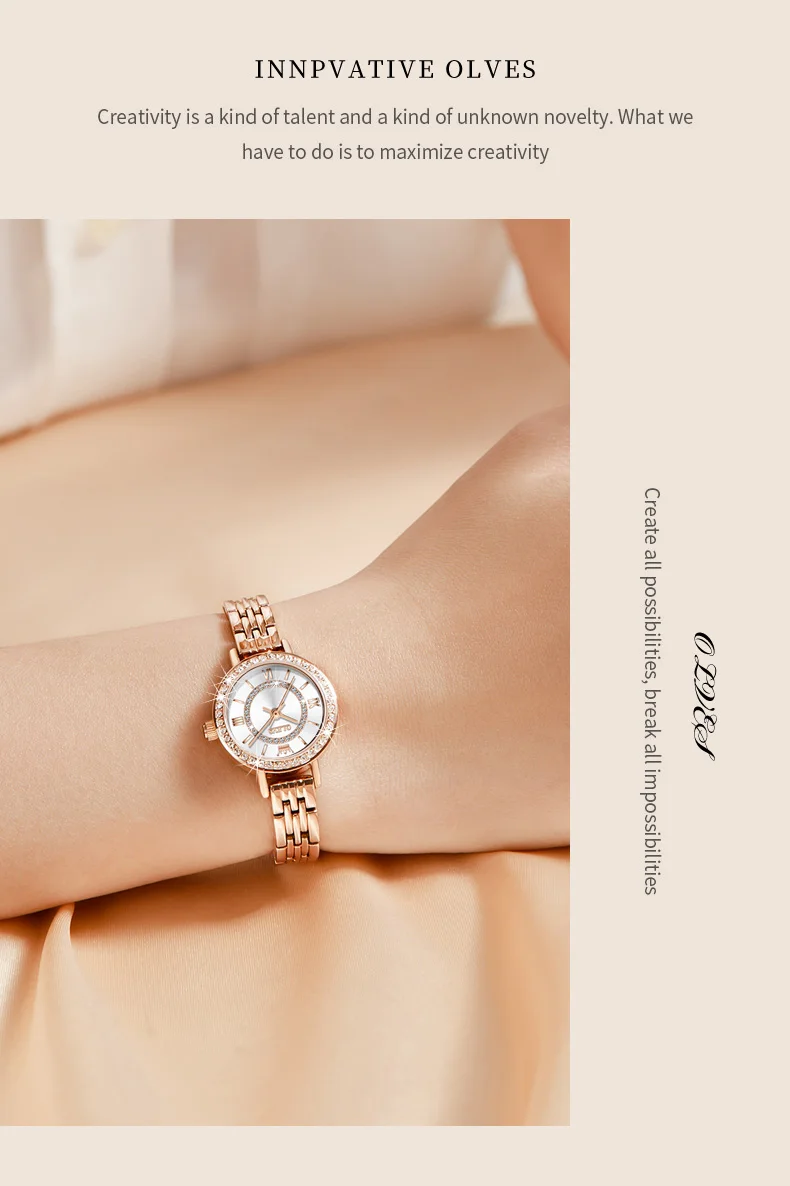 em pulseira, strass impermeável, pequenos relógios para senhoras, luxo, 5508