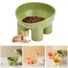 Cat Food Bowl Macron Color Thick Legs High Feet Stable Food Dog 4-Color Pet Grade Drop Eat Food Water Dish Anti Bowl Suppli O9H0 2