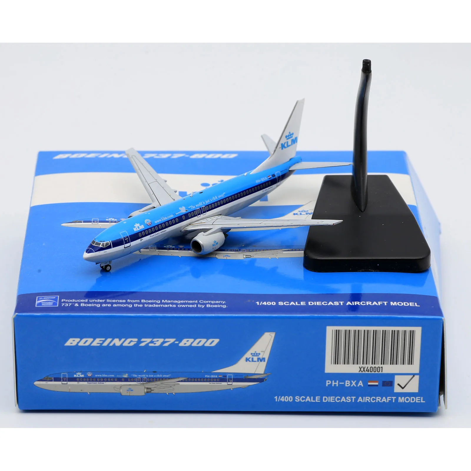 

XX40001 Alloy Collectible Plane Gift JC Wings 1:400 KLM Royal Dutch Airlines Boeing B737-800 Diecast Aircraft Jet Model PK-GFQ