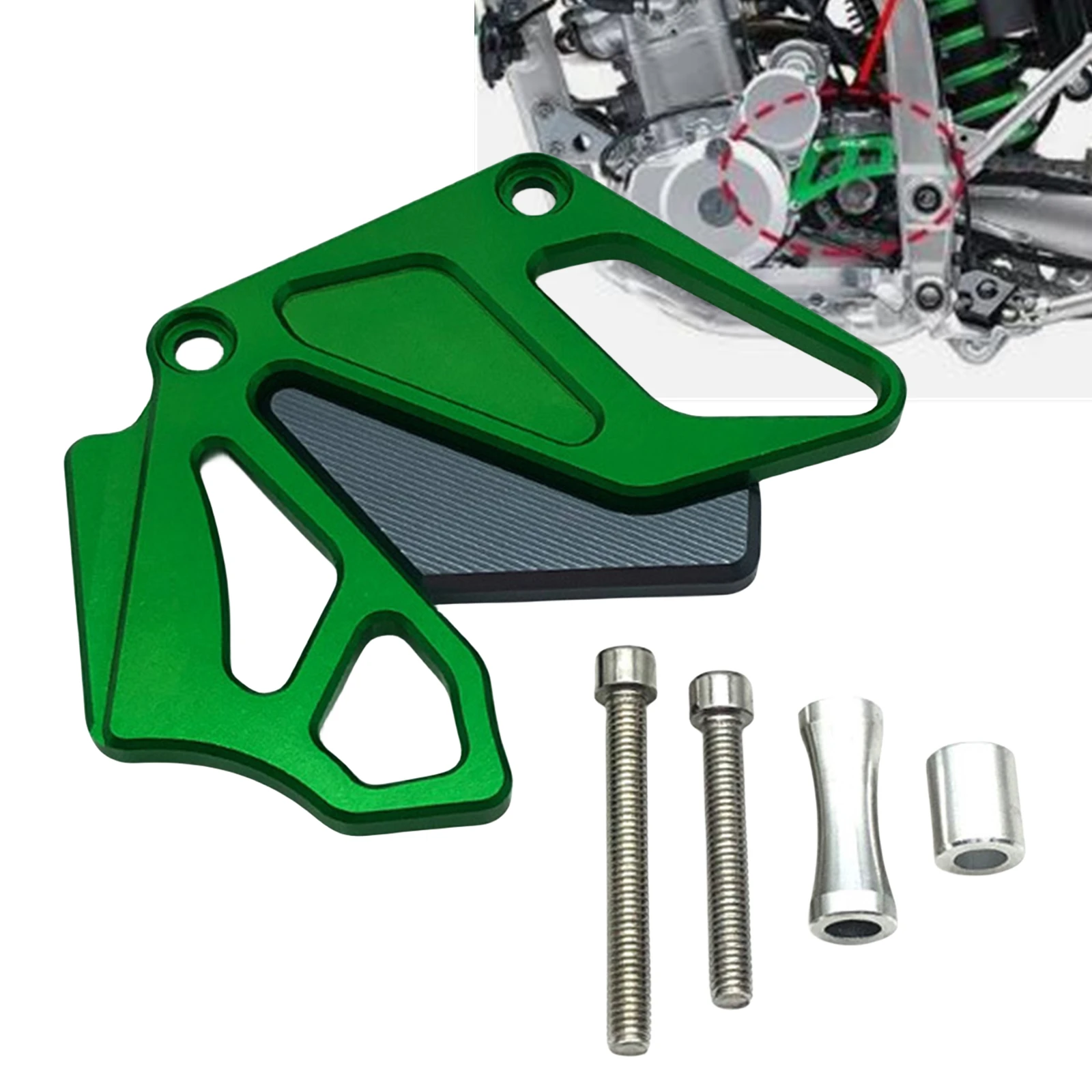 

Motorbike Front Sprocket Chain Guard Cover Gear Protector Cover For Kawasaki KLX250 2013-2023