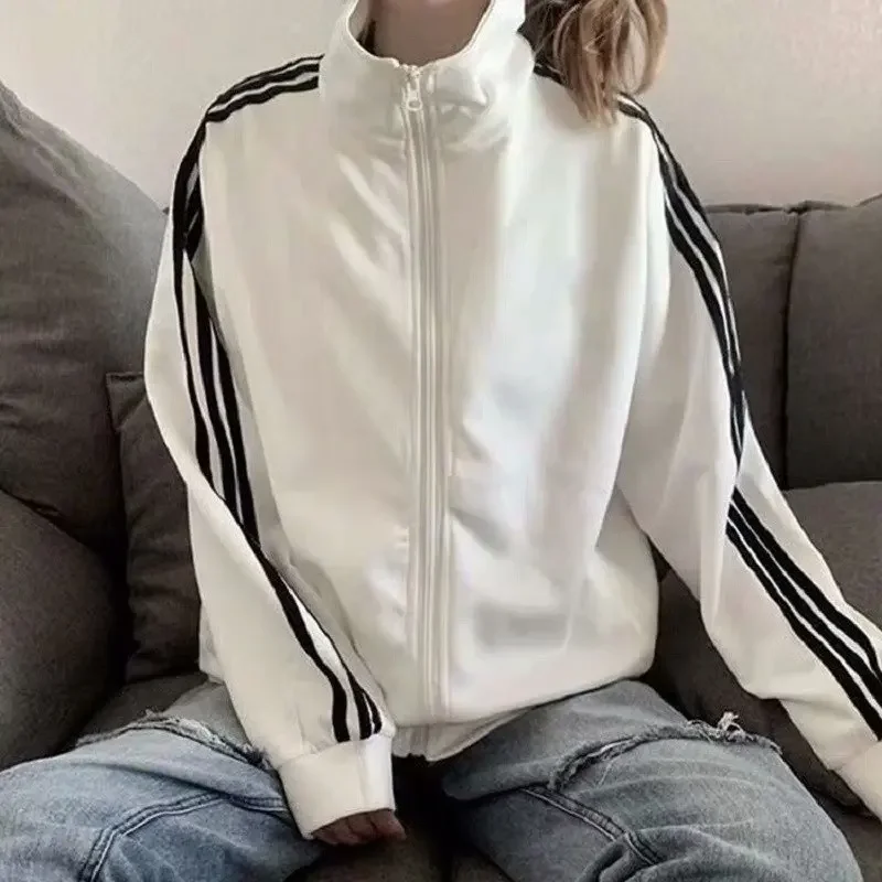 

MODX Cross border New Coat Women's Korean Version Thin Jacket Student Black Baseball Suit Women's Loose Fit