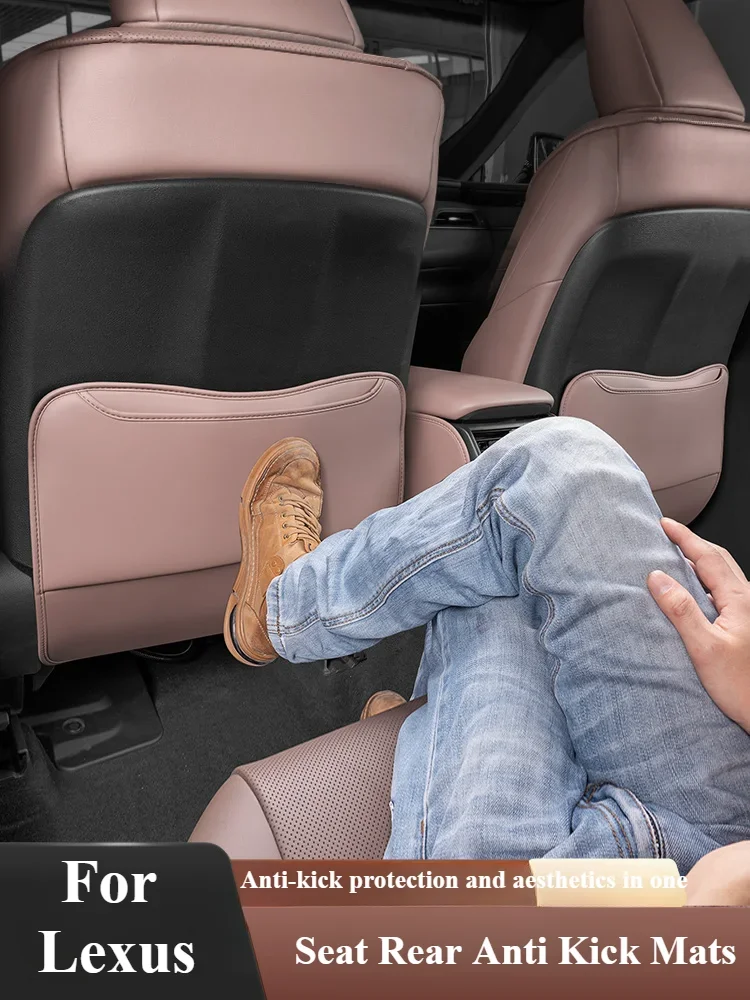 For Lexus ES200 ES300h ES260 Autumn Seat Back Storage Mat 3PCS Rear Air Outlet Pad Cover Anti-kick Mat Car Interior Accessories