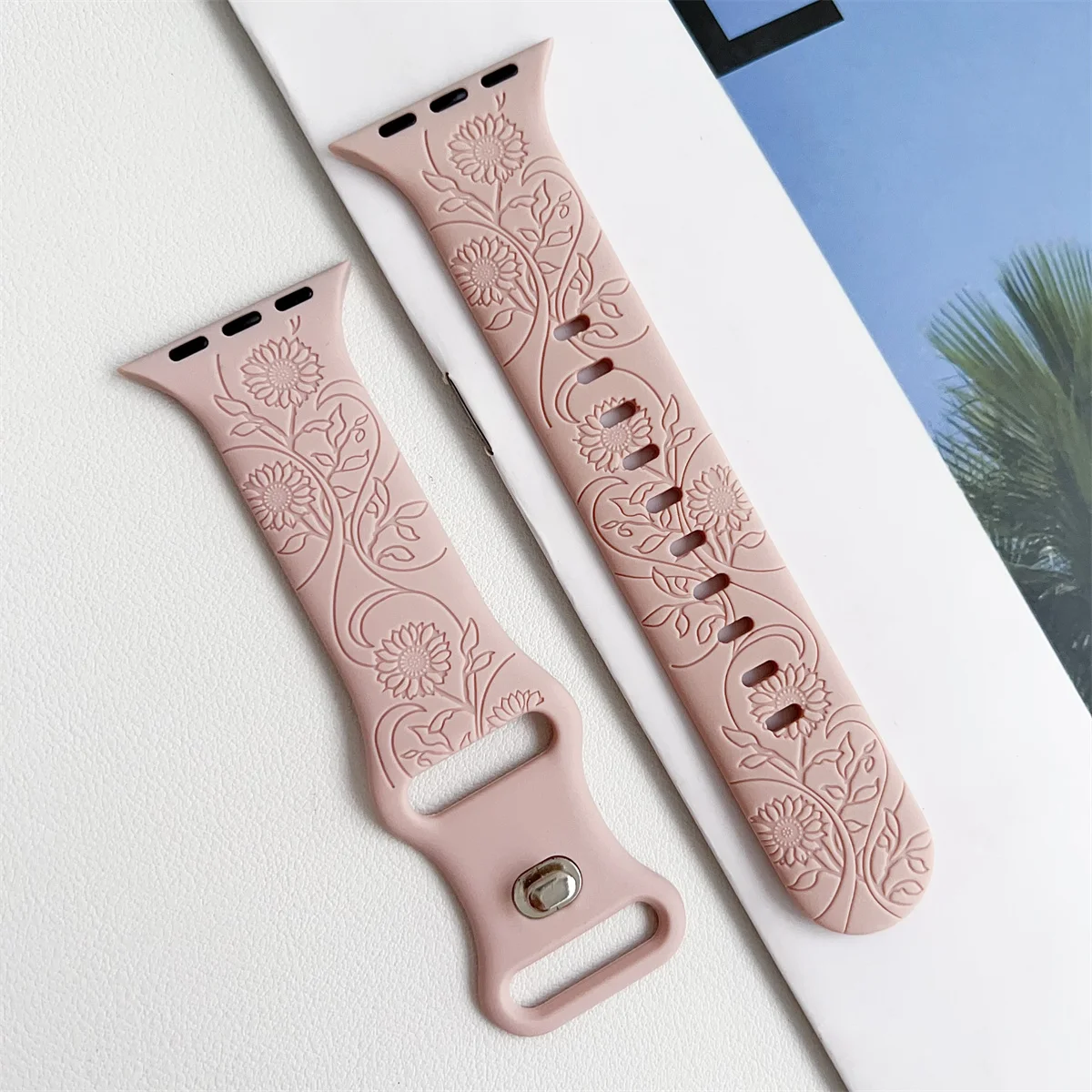 Ζάντα ρολογιού για iWatch 42/44/45/49 mm 38/40/41 mm λουράκι μόδας σιλικόνης για τη σειρά ρολογιών Ultra2 Se 9/8/7/6/5/4/3/2/1_voghion.com