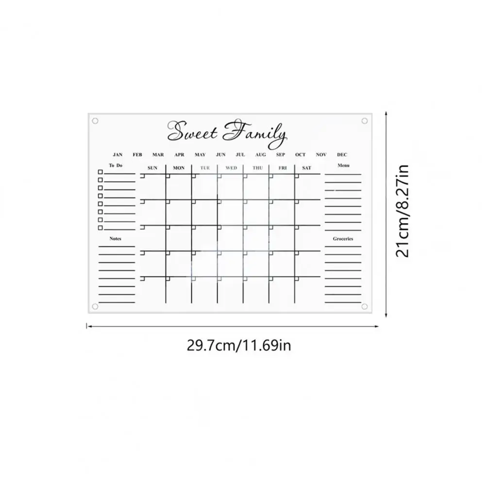 1 Set Convenient Note Board Three-dimensional Style Memo Board Clear Printing with Nail Pen Message Pad Leave Messages