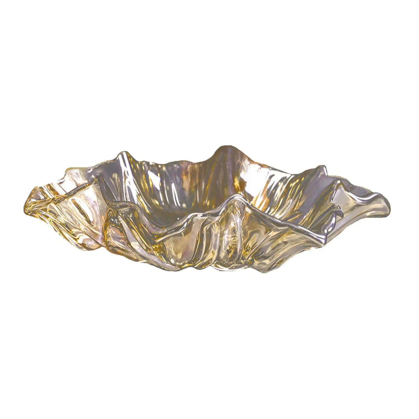 Fruit Plate Glass Fruit Bowl Glass Dessert Cake Plate Countertop Serving
