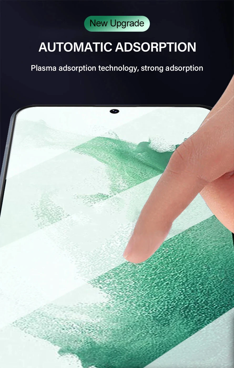 2PCS Fingerprint Entsperren Gehärtetem Glas Für Samsung Galaxy S24 Ultra S23 S22 S21 Plus Screen Protector Für Samsung S21 s20 FE – Detail 9