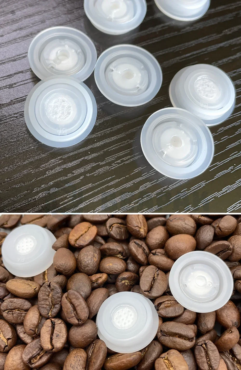 1000pcs Plastic Small One Way Gas Valve Exhaust Ventilation Vent Air Degassing Coffee Valve for Kraft Paper Food Bag Packaging 6