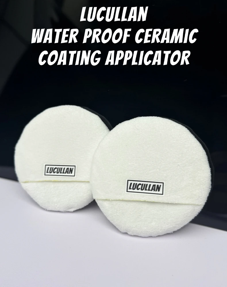 Lucullan Wasserfester Keramikbeschichtungs-Applikator Superweicher Stoff mit Verstecktem Nahtdetail-Schwamm – Detail 1
