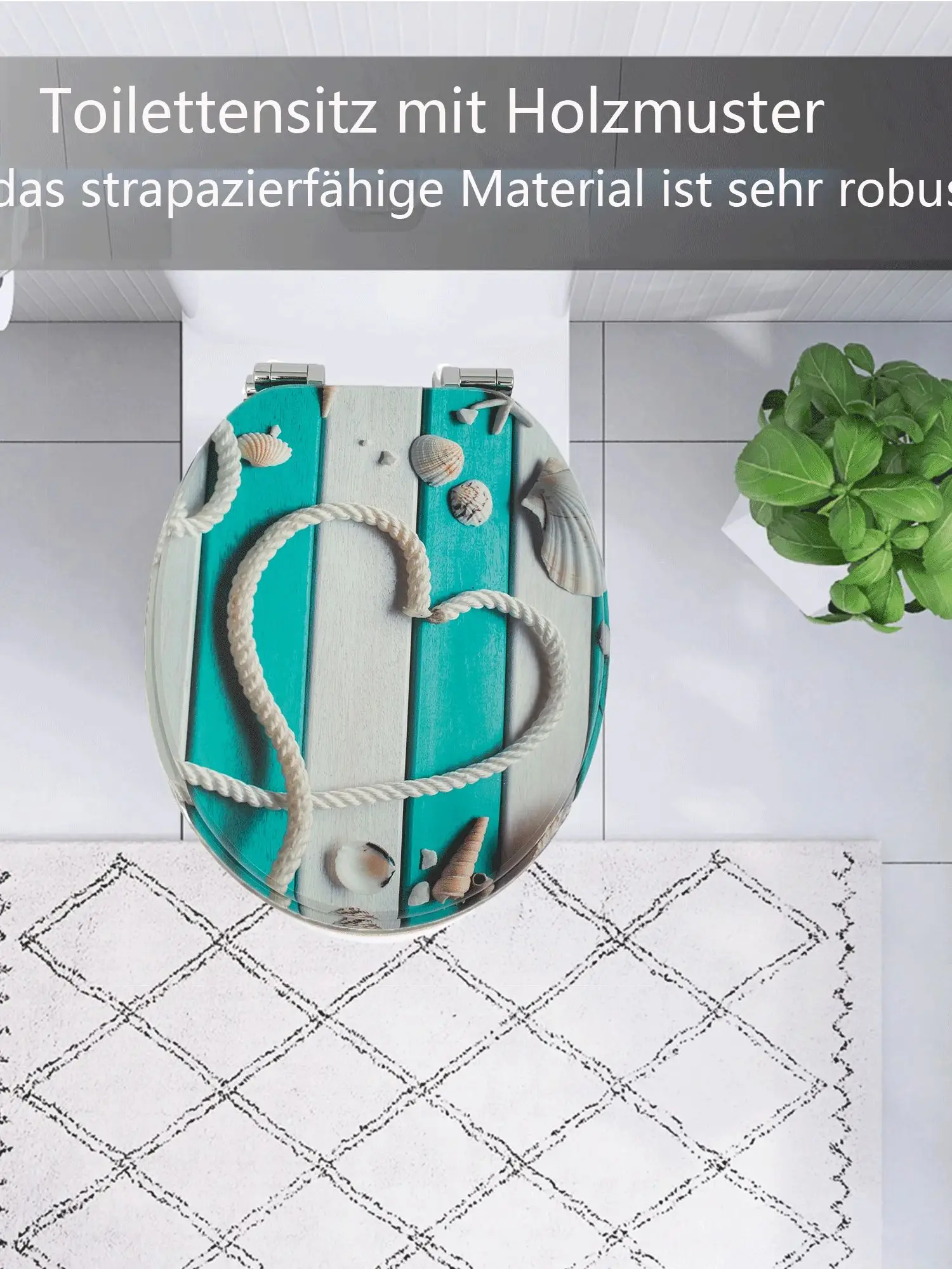 1PC WC Toilettensitze Cover Langsam-Close Universal Wc Deckel Thicken Ersatz U typ MDF Bord Wc for badezimmer Parts – Detail 1