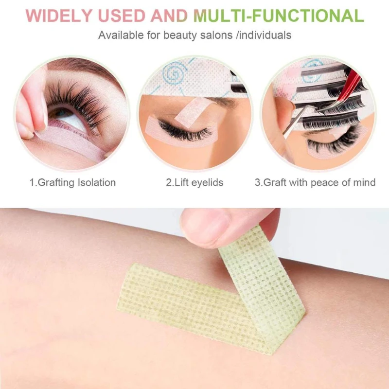 CNK 3PCS Japanese Grafted Eyelash Extension Tape Under Pads Isolation Holes Breathable Adhesive Eye Paper