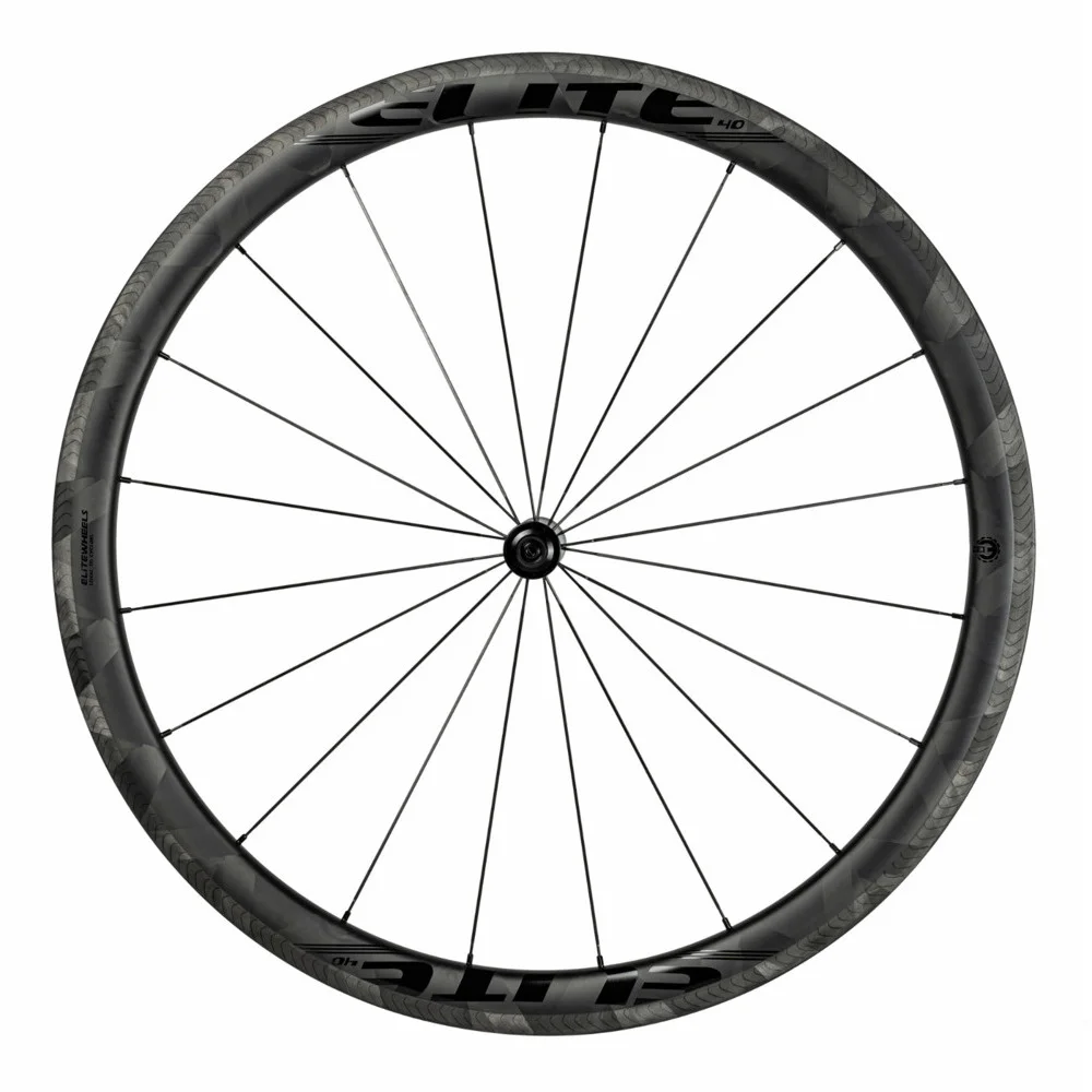 Фото ELITEWHEELS 700c новый продукт шоссейный велосипед карбоновая колесная X плетеная отделка бескамерные колеса готовые прямые тяговые ступицы гоночный велосипед колесо №3