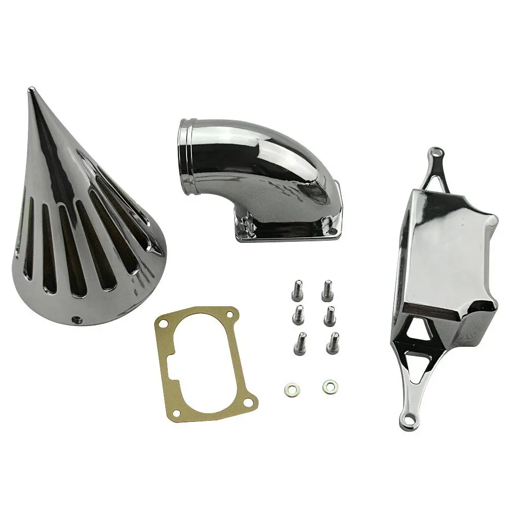 Motorcycle Cone Spike Air Cleaner Intake Filter Kit Assembly For Yamaha Road Star Roadstar Warrior Midnight