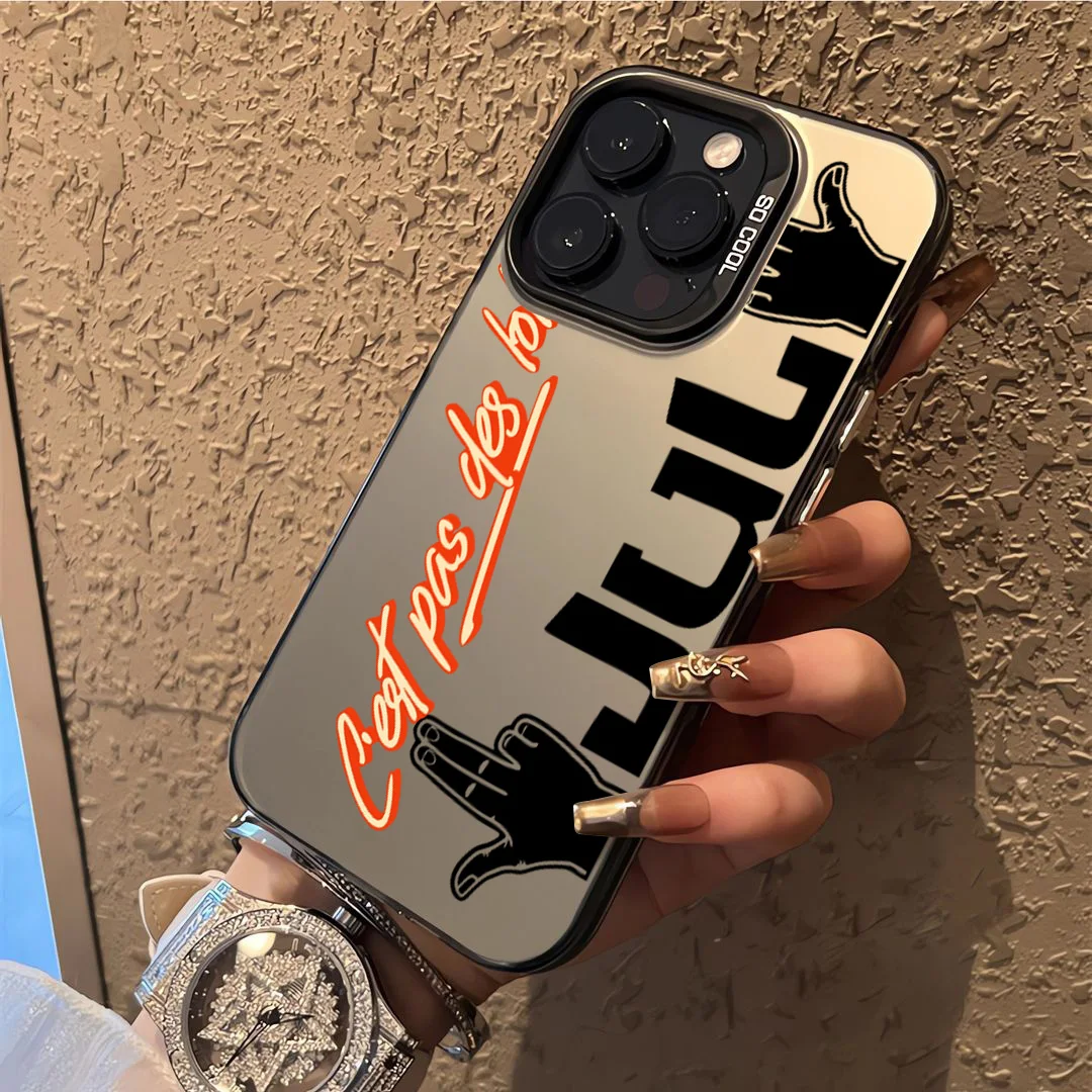 rappeur jul c'est pas des lol coque de téléphone chaude pour iphone 17 16e 16 15 14 13 12 11 mini pro max x xr 8 7 air plus couverture arrière mate