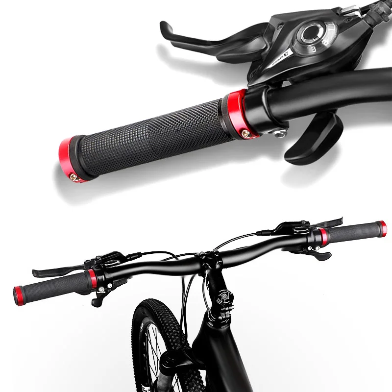 Bicycle handlebar grips anti slip BMX MTB rubber bilateral lock cycling bikes handlebar grips handlebar sleeve bike accessories