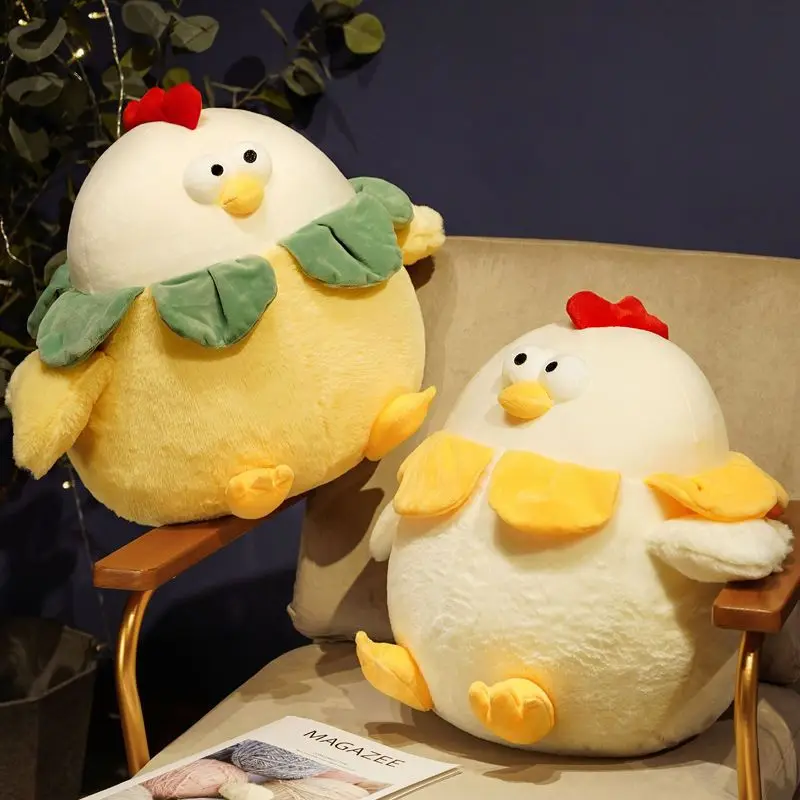 

Vegetable Chicken Pillow Doll Cute Little White Chicken Plush Doll Pillow Birthday Gift for Girls