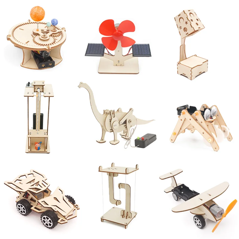 DIY Wooden Science Toys Kits 1