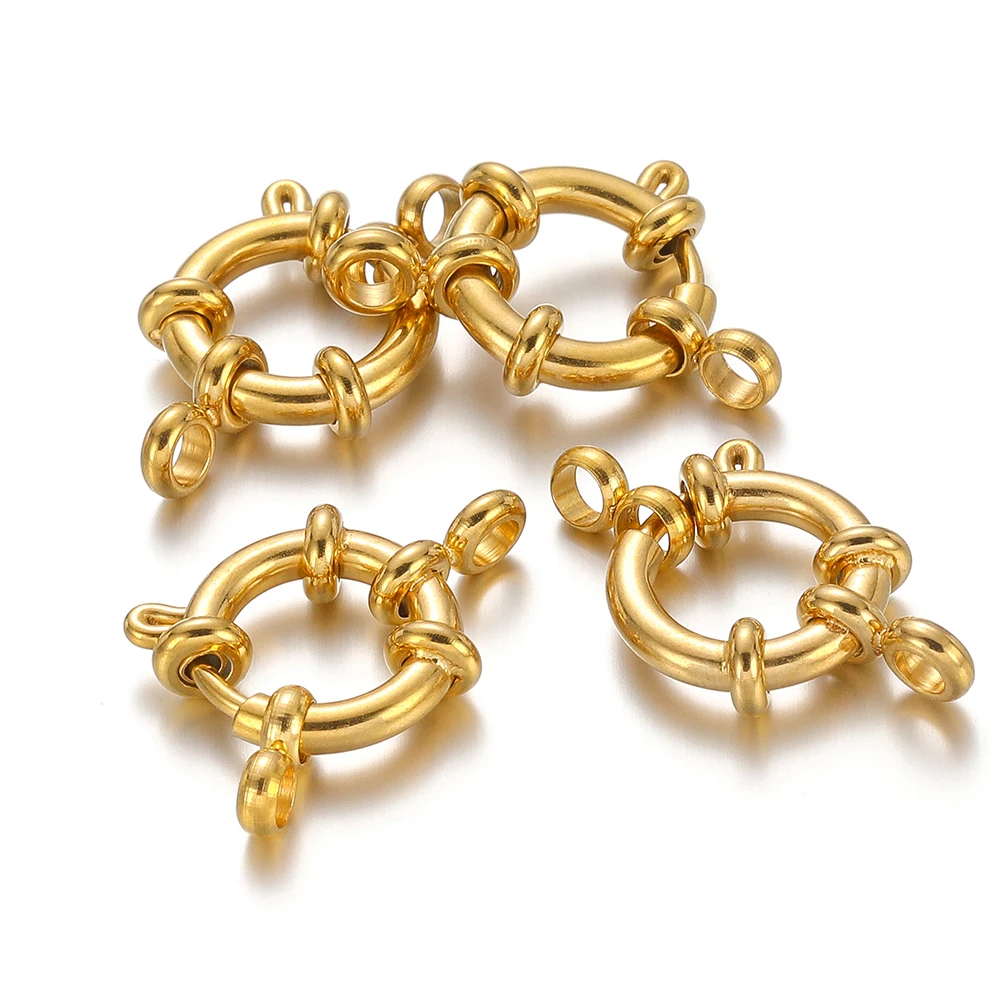 4pcs/lot Stainless Steel Spring Clasps for DIY Jewelry