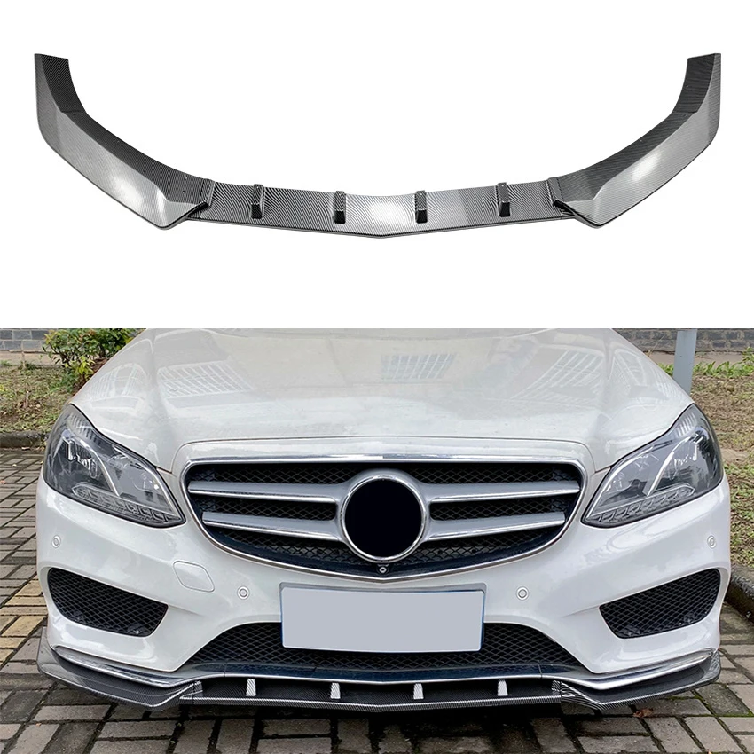 

Car Front Bumper Lip Spoiler Trim For Mercedes-Benz E-Class W212 S212 E250 E300 E350 E400 AMG Line 2013 2014 2015 Facelift