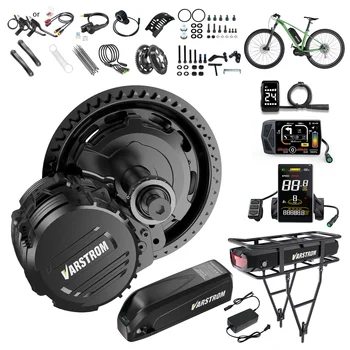 Tongsheng TSDZ16 TSDZ8 TSDZ2B 250W 500W 750W 1000W Kit Ebike 48V Sensore di coppia del motore Motore centrale con batteria al litio Ebike 20Ah