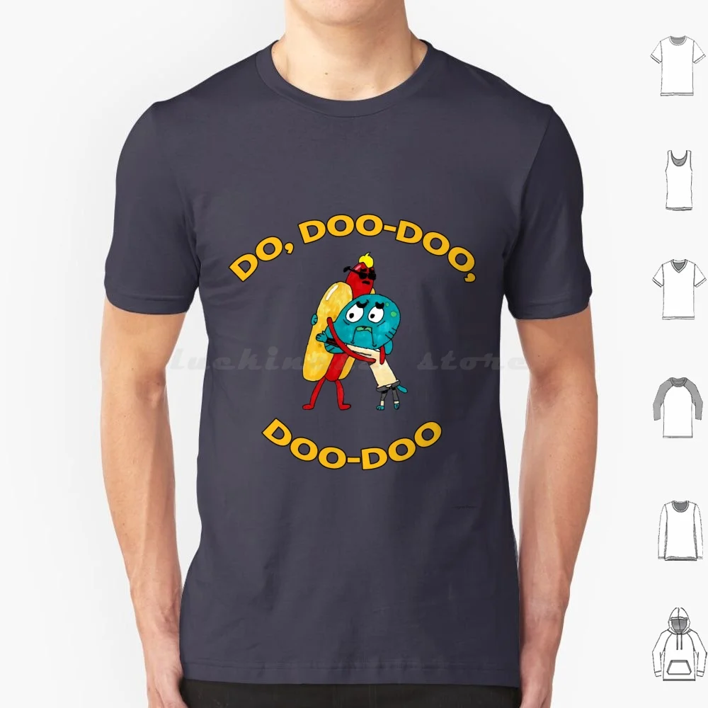 Hot Dog Guy And Gumball Maglietta Che Abbraccia Gofframente Cotone Uomo Donna Stampa Fai Da Te Gumball Watterson Anais Watterson Darwin Watterson