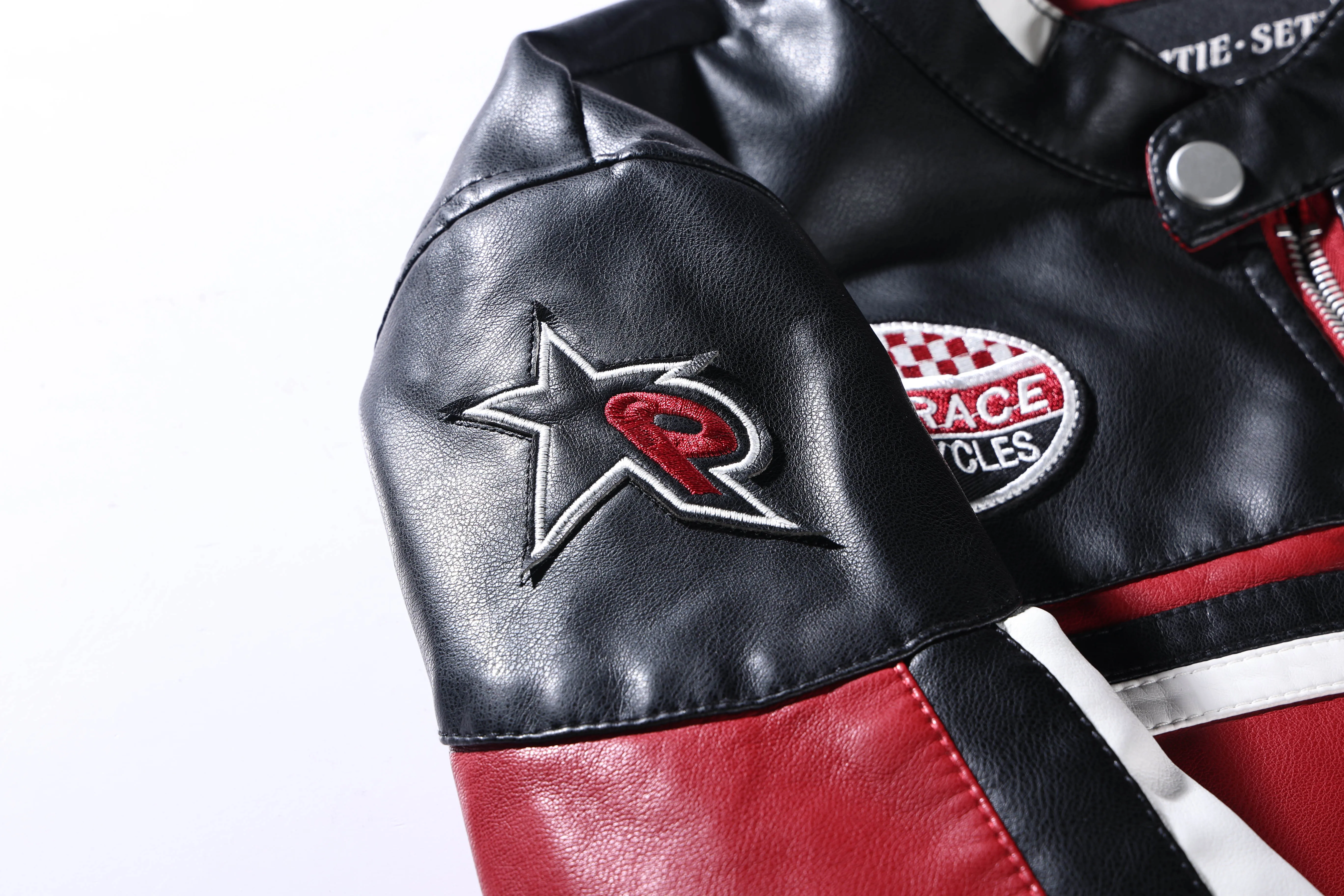 Herren Lederjacken Herbst Casual Motorrad PU Jacke Biker Ledermäntel Markenkleidung EU-Größe – Detail 13
