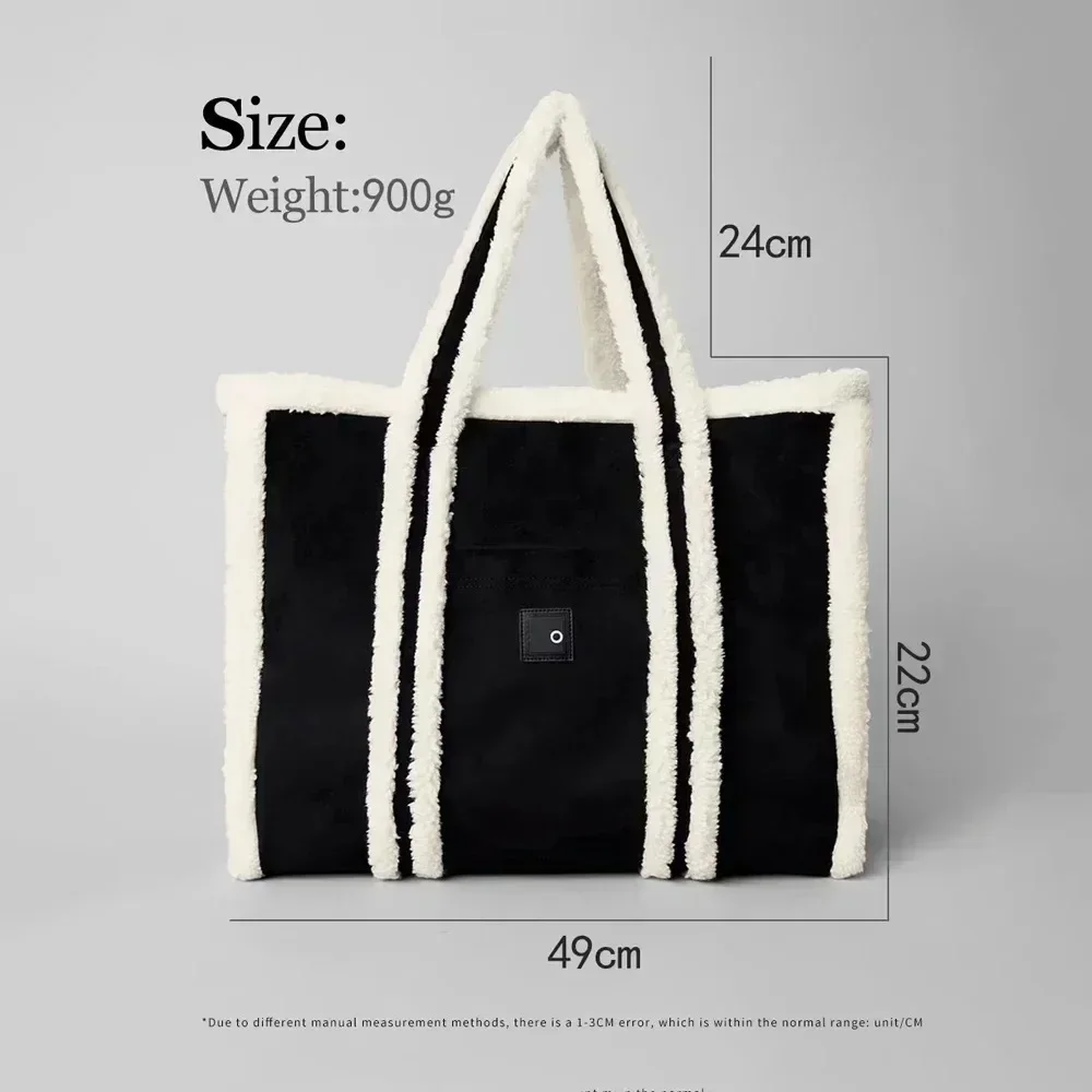 AL Goddess Yoga Winterfun Tote Bag Daily Large Capacity Shoulder Bag Zipper Pocket Magnetic Seal Detachable Travel Storage Bag 6