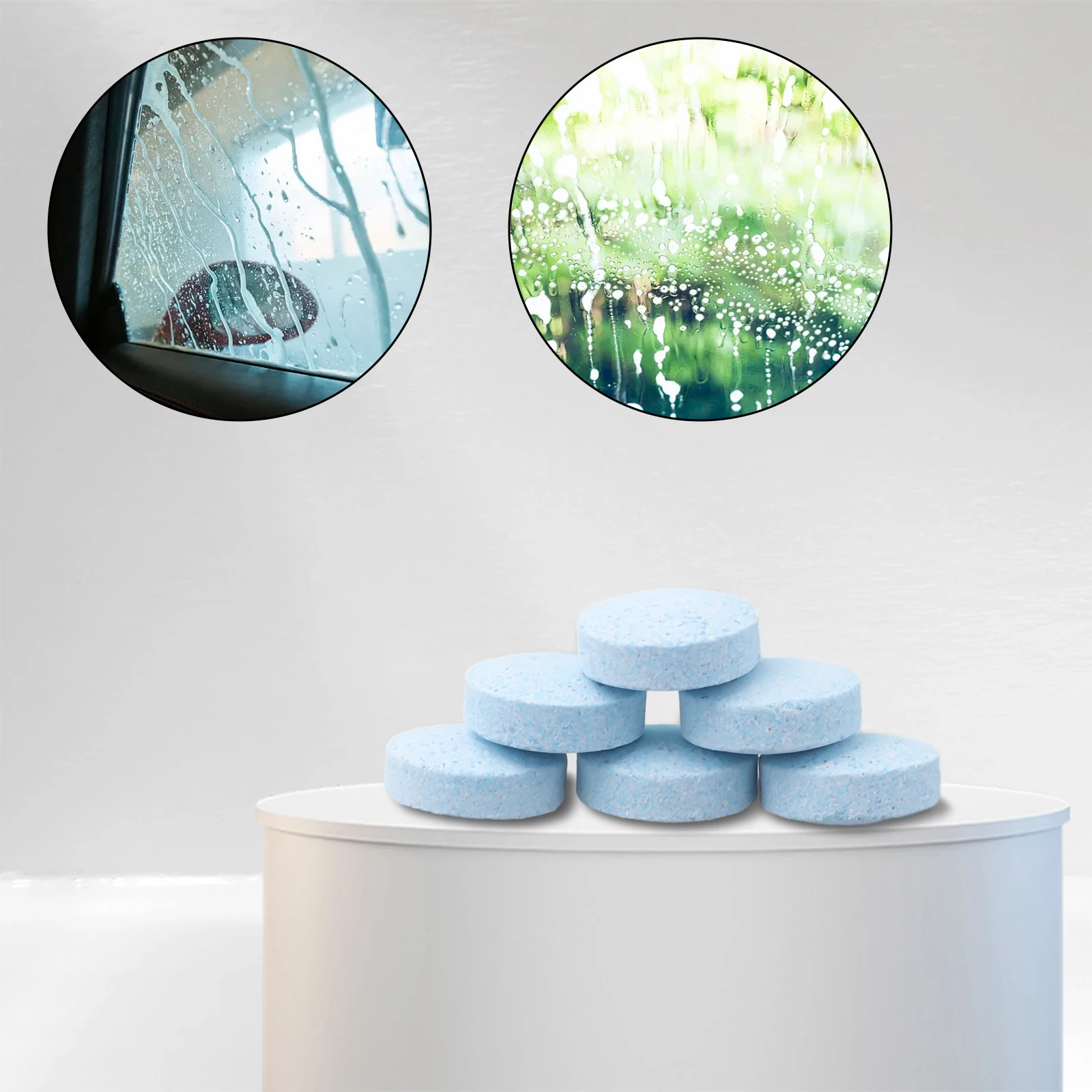 

50 Windshield Plastic And Painted Surfaces Effervescent Tablets 50pcs For Cleaning Cars High Quality Lubricants