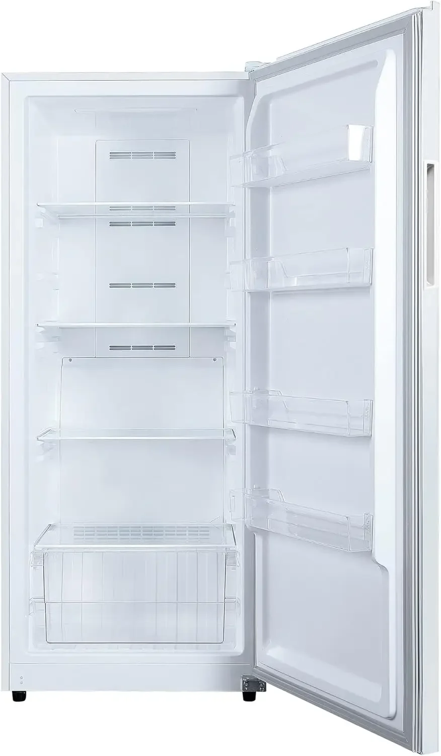 Beach HZ4941 14 cu ft Upright Convertible Fridge/Freezer-Frost Free-Reversible Door-Removable Glass Shelves-LED Interior Light, 5